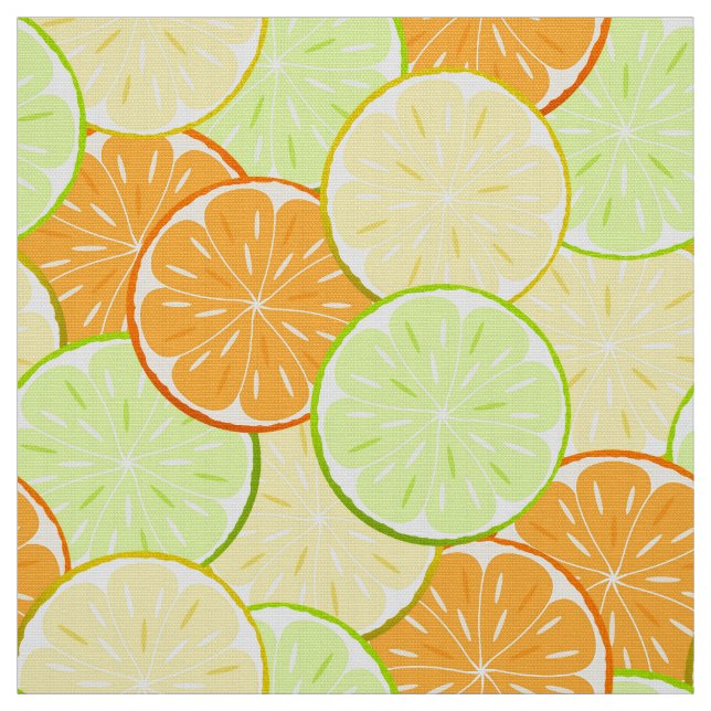 oranges lemons lime fruit citrus nature fresh fabric (Swatch)