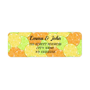 Oranges lemons lime fruit personalised
