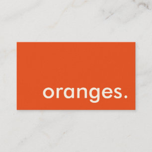oranges. loyalty punch card