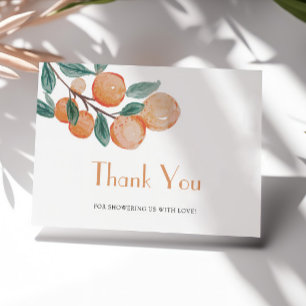 Oranges Mandarin Baby Shower Thank You Postcard
