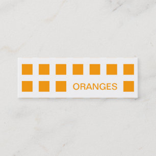 ORANGES (mod squares) Mini Business Card