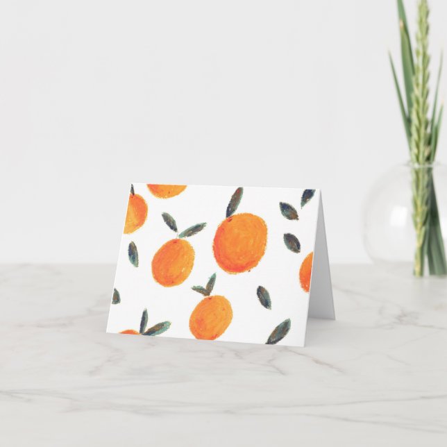 Oranges note cards (Front)