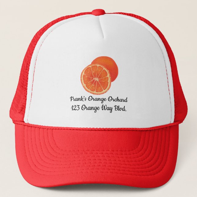 Oranges Orange Orchard Promotional Hats (Front)
