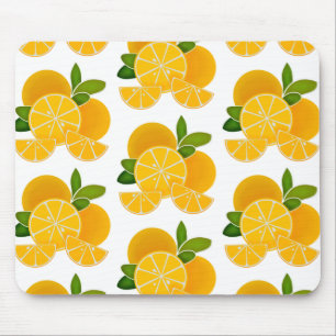 Oranges, orange slices, citrus fruit  mouse pad