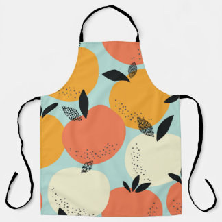 Oranges Pattern: Vibrant Seamless Design. Apron