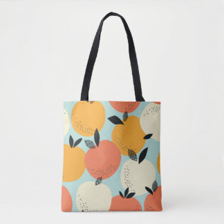 Oranges Pattern: Vibrant Seamless Design. Tote Bag