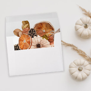 Oranges Rustic Holiday Envelope
