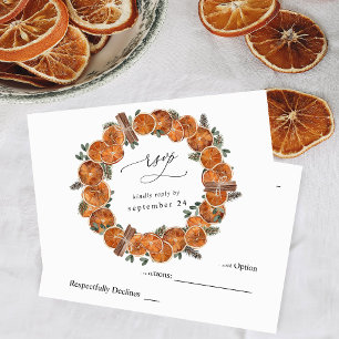 Oranges Rustic Holiday w Meal RSVP 3