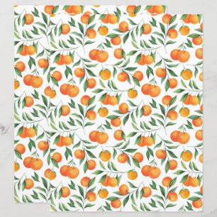 Oranges Scrapbook Paper