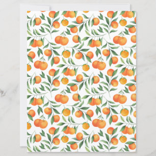 Oranges Scrapbook Paper