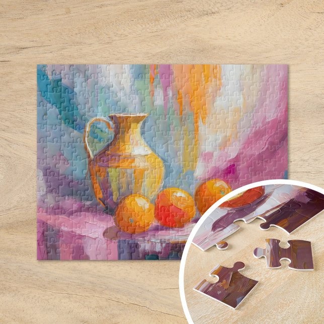 Oranges Still Life Modern Impressionist Art Jigsaw Puzzle (Creator Uploaded)