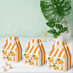 Oranges Stripe Happy Birthday Gable Favour Box