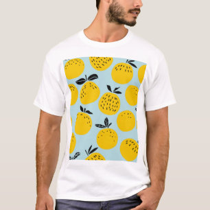 Oranges Summer: Fruitful Vintage Pattern T-Shirt