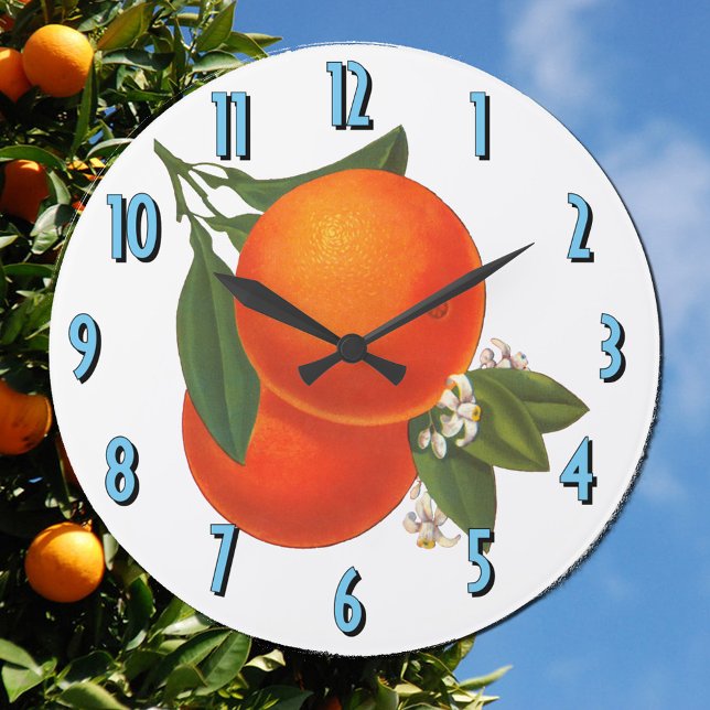 Oranges Vintage Crate Art Kitchen Clock (Creator Uploaded)