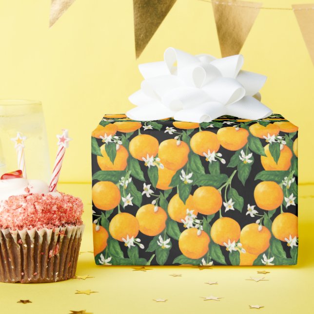 Oranges Wrapping Paper (Birthday Party)