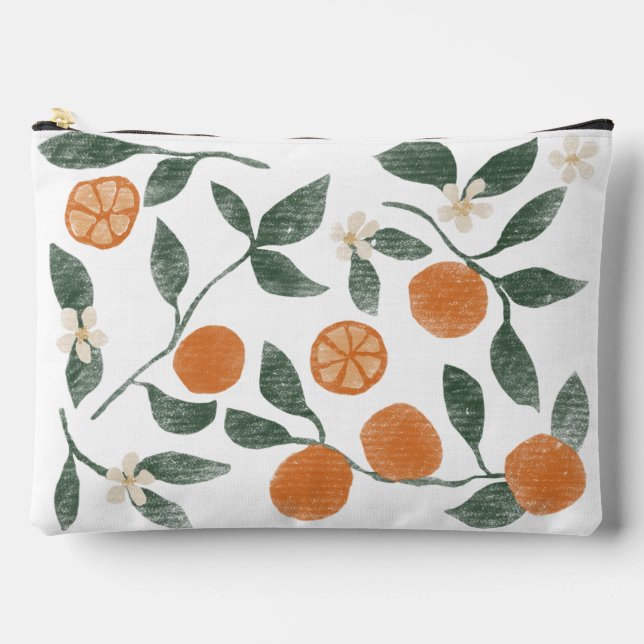 Oranges Zipper Pouch - Large (Front)