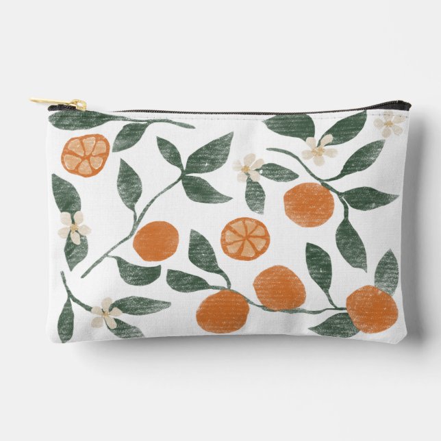 Oranges Zipper Pouch - Small (Front)