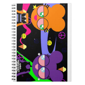orangey & purple speciality *smacked* notebook
