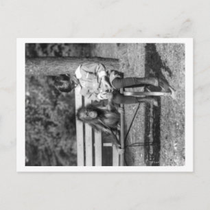 Orangutan and Boy in the National Zoo Photograph Postcard