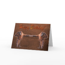 Orangutan Babies Wildlife Supporter Birthday Card