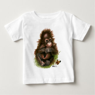Orangutan Baby and Butterfly T-Shirt