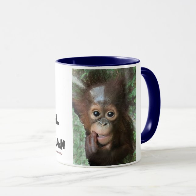 Orangutan Baby Crystal Mug (Front Right)