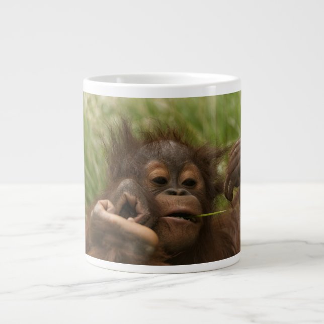 Orangutan Baby Large Coffee Mug (Front)