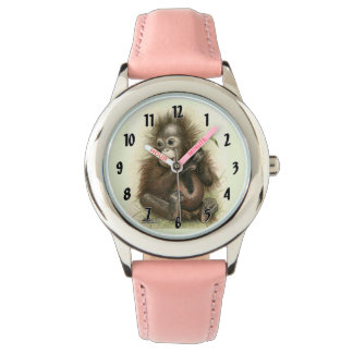 Orangutan Baby With Leaves Watch