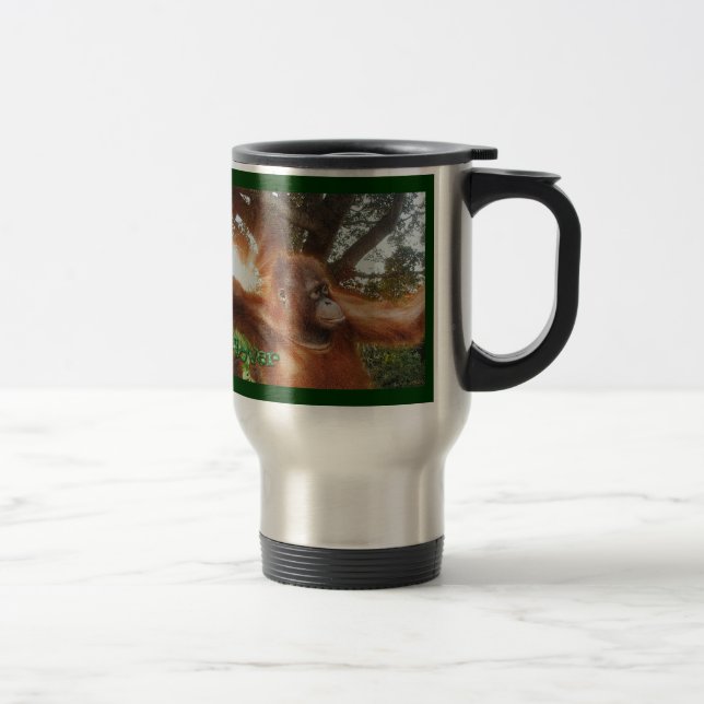 Orangutan & Borneo Jungle Wildlife-supporter Mug (Right)