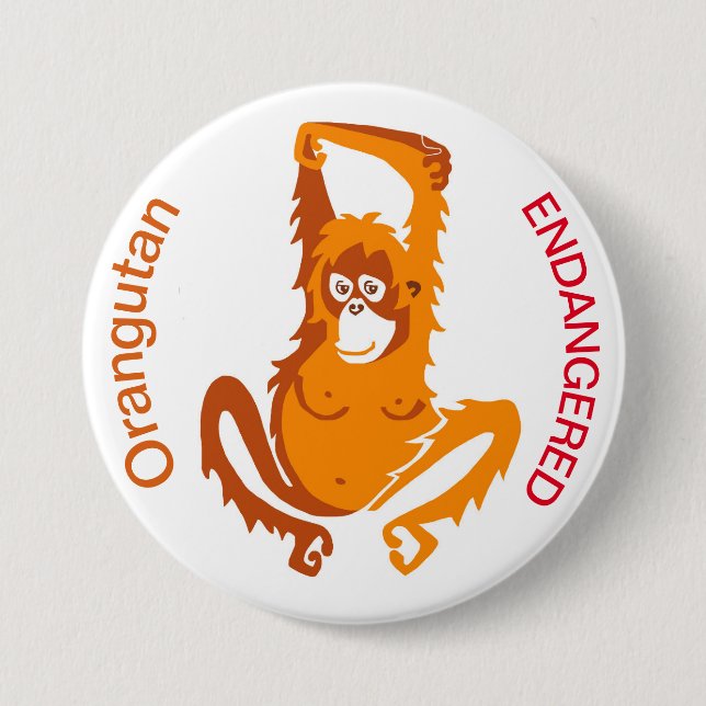Orangutan - button (Front)