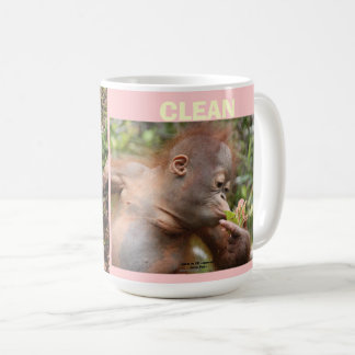 Orangutan Clean and Dirty Coffee Mug