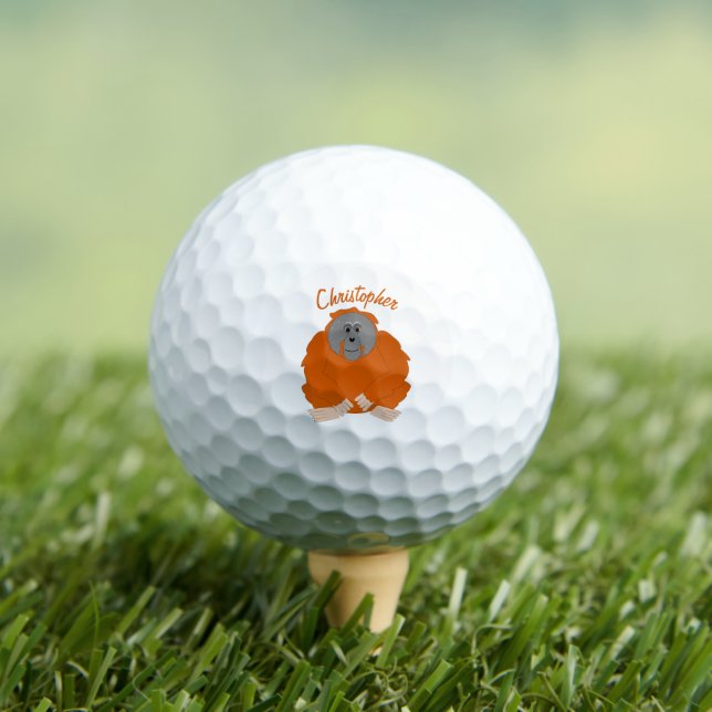 Orangutan Design Golf Balls (Insitu Tee)