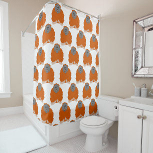Orangutan Design Shower Curtain