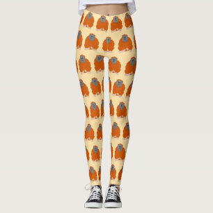 Orangutan Design You Choose Background Colour Leggings