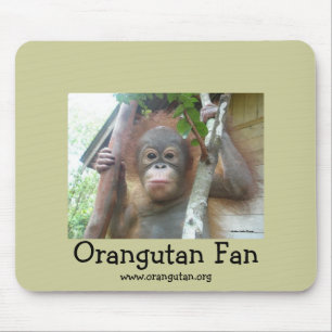Orangutan Fan Mouse Pad
