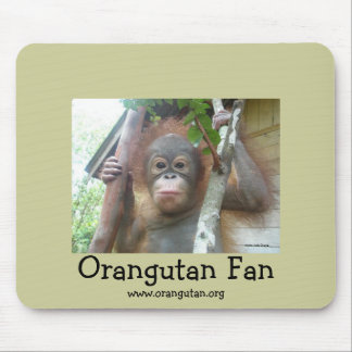 Orangutan Fan Mouse Pad