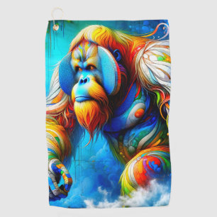 Orangutan golf towel