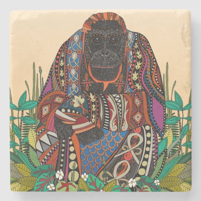 orangutan king cornsilk Coaster (Front)