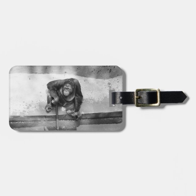 Orangutan Luggage Tag (Front Horizontal)