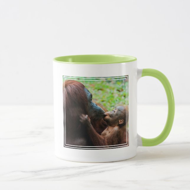 Orangutan Mother with Baby Mug (Right)
