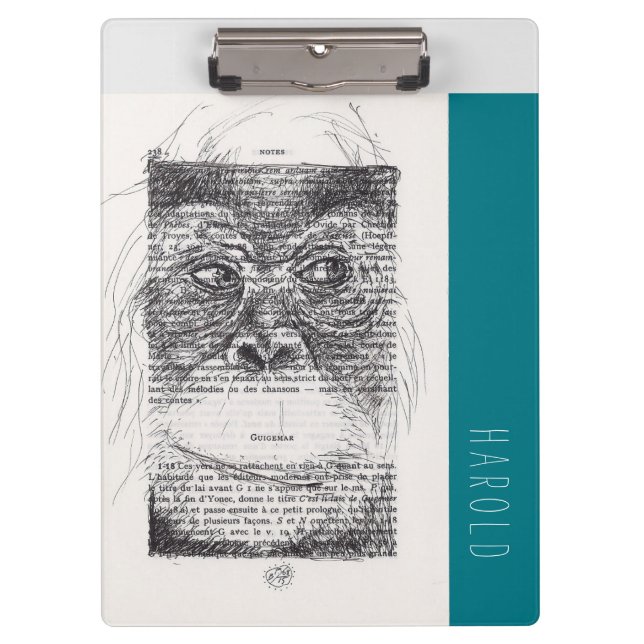 Orangutan Original Monkey Year Custom Clipboard (Front)