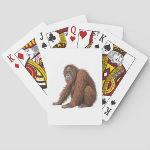Orangutan Playing Cards