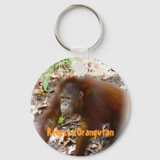 Orangutan Rebecca in Borneo Key Ring