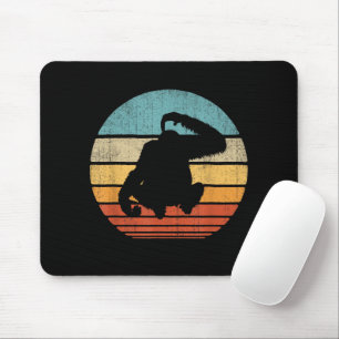 Orangutan Retro Vintage Sunset Mammal Animal Mouse Pad