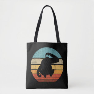 Orangutan Retro Vintage Sunset Mammal Animal Tote Bag