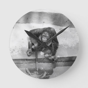 Orangutan Round Clock
