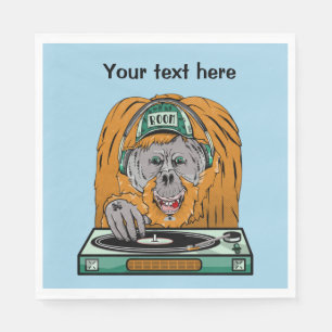 Orangutan Vinyl Record Napkin