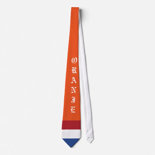 "ORANJE" Netherlands Tie (Front)