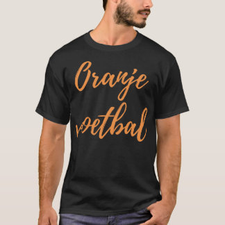 Oranje Voetbal  Design T-Shirt