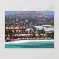 Oranjestad, Aruba in Watercolor